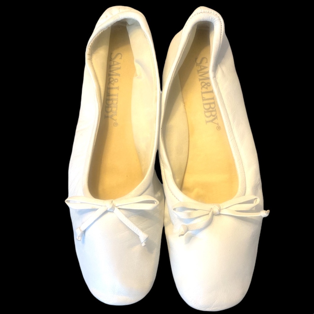 Vintage Sam and Libby Leather Ballet Slipper style flats